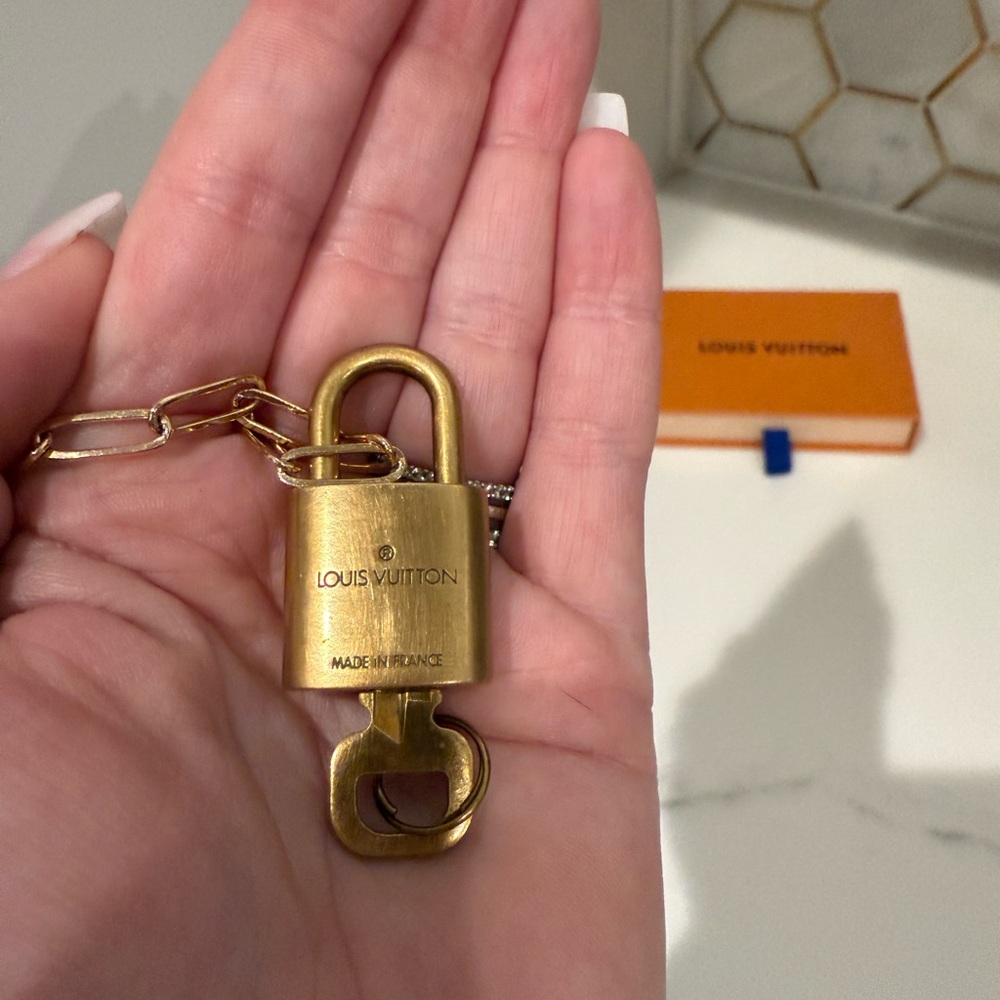 Authentic Louis Vuitton lock and key Necklace #311 - Picture 8 of 9